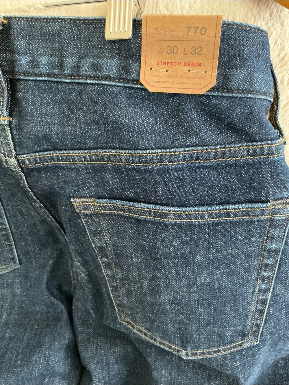J. Crew Men's Dark Indigo Straight Jeans